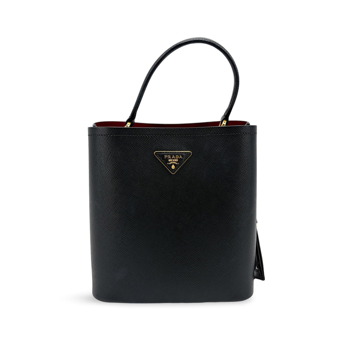 Prada Panier Bucket Saffiano Leather Small