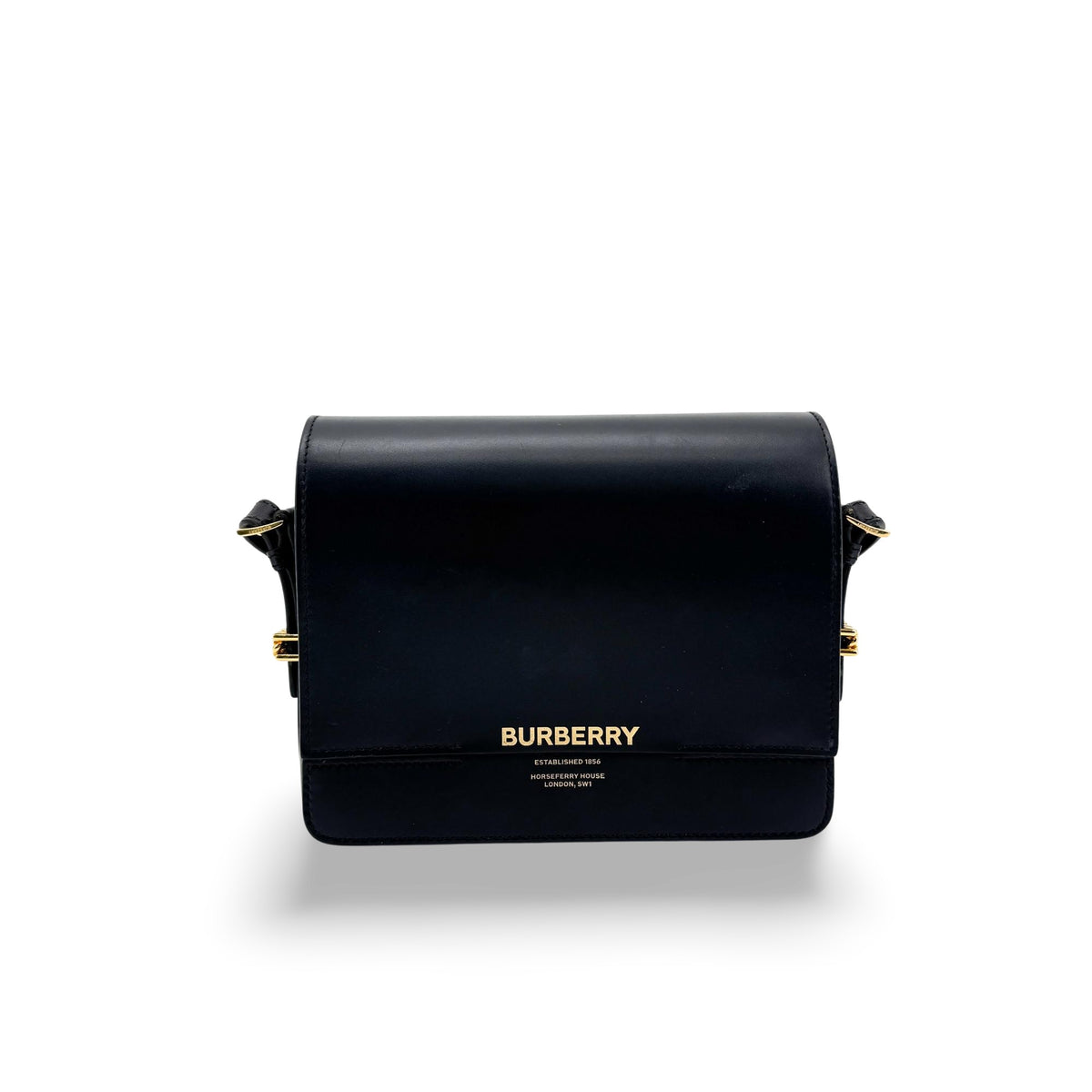 Burberry Grace Flap Horseferry Printed Leather Small