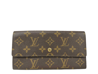 Louis Vuitton Porte Tresor International Monogram Canvas long