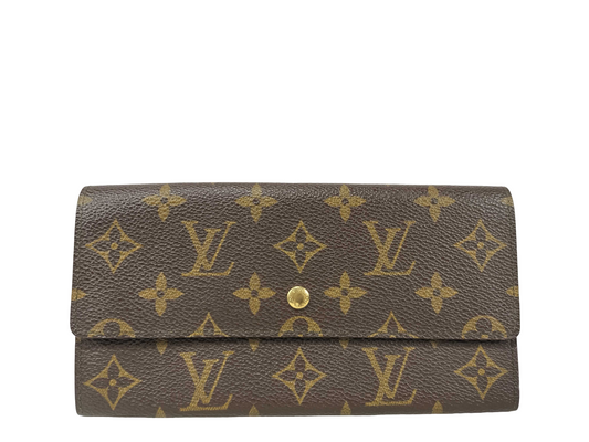 Louis Vuitton Porte Tresor International Monogram Canvas long