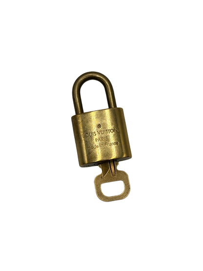 Louis Vuitton Padlock and Key Logo Metal medium