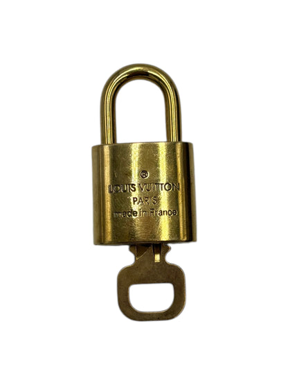 Louis Vuitton Padlock and Key Logo Cufflinks Metal Product Image