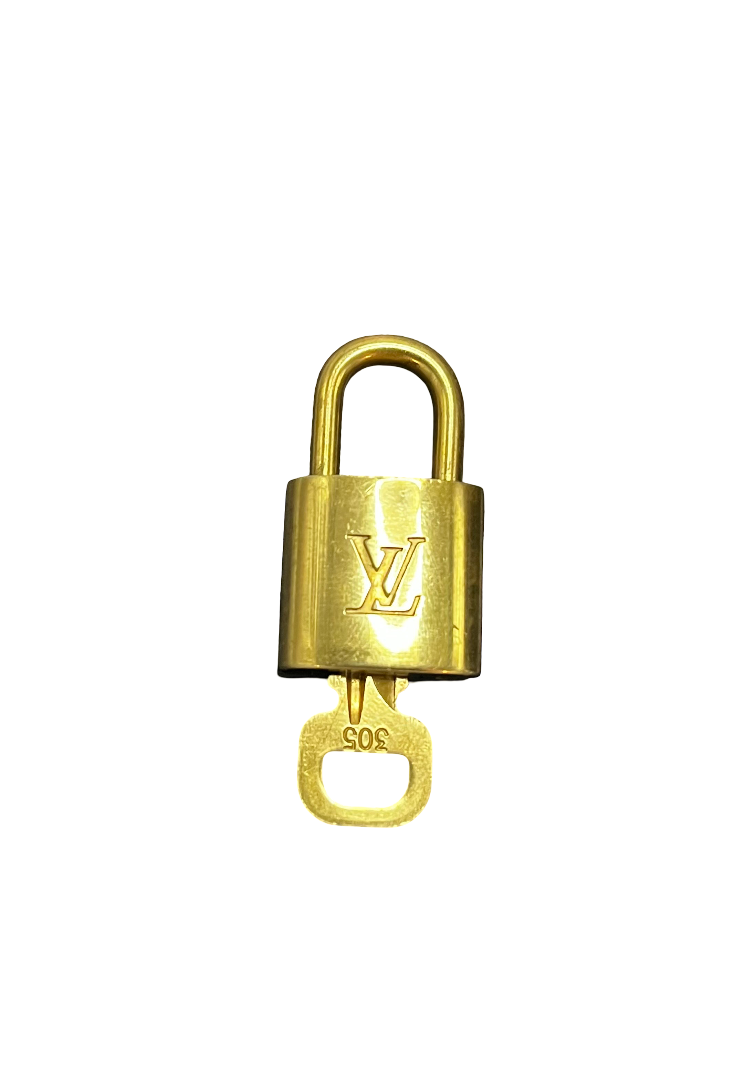 Louis Vuitton Padlock and Key Logo Metal medium