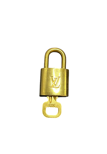 Louis Vuitton Padlock and Key Logo Metal medium