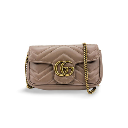 Gucci GG Marmont Flap Chevron Leather Product Image