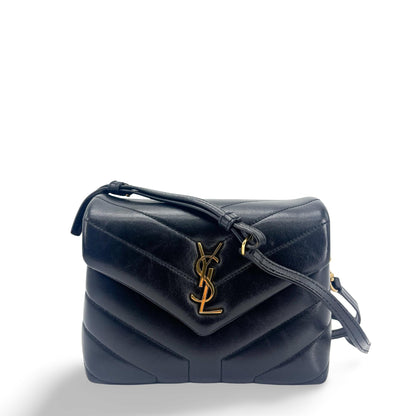Saint Laurent LouLou Backpack Matelasse Chevron Leather Small
