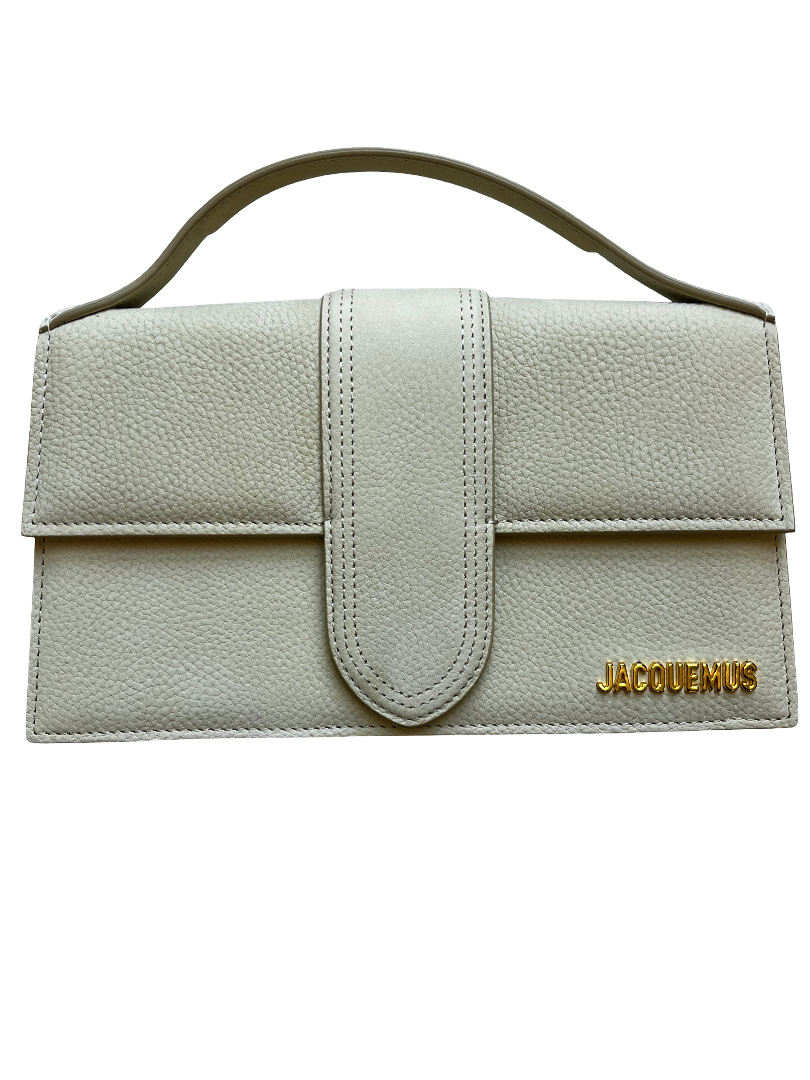 Jacquemus Le Bambinou Flap Ivory martellata Grand Bambino
