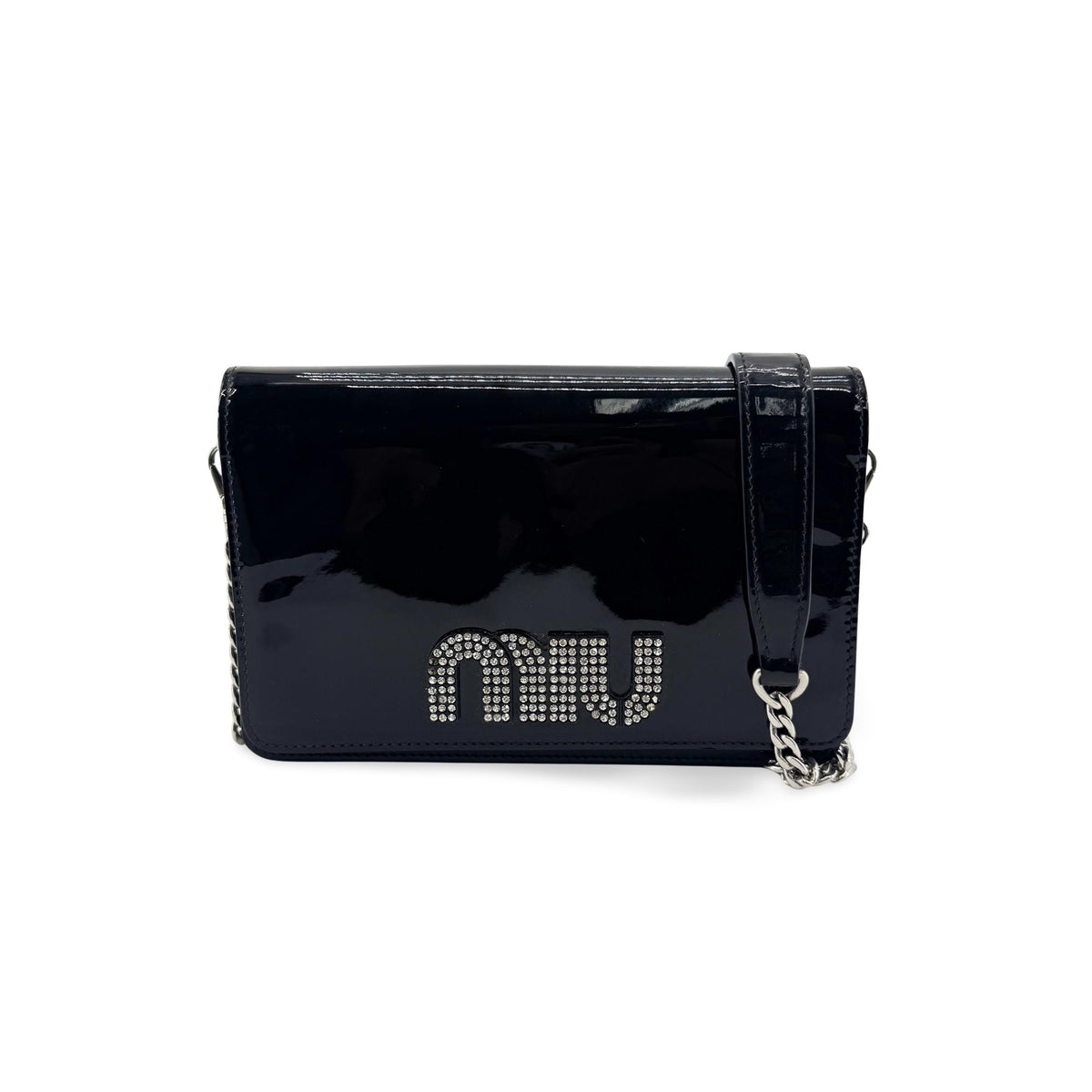 Miu Miu My Logo Chain Patent Product Image