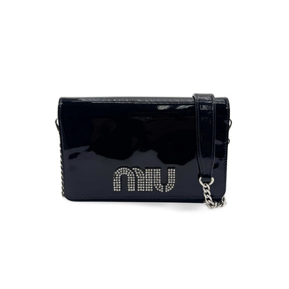 Miu Miu My Logo Chain Patent Product Image