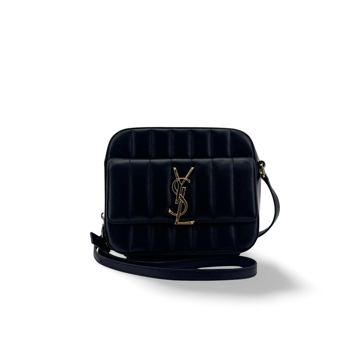 Saint Laurent Vicky Camera Vertical Quilted Leather Medium