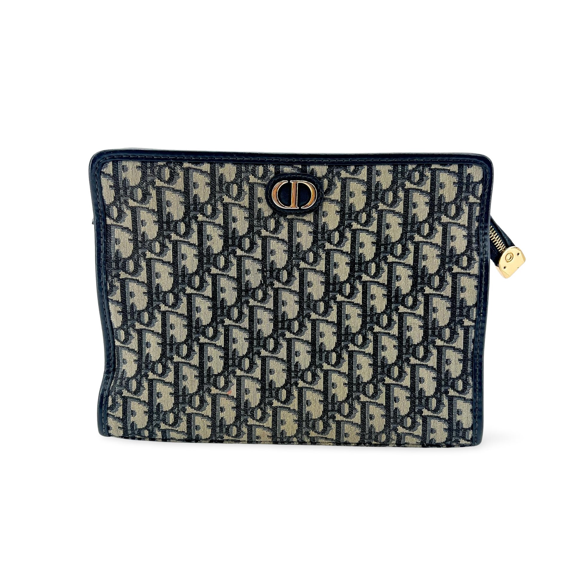 Christian Dior 30 Montaigne Zip Oblique Canvas Medium