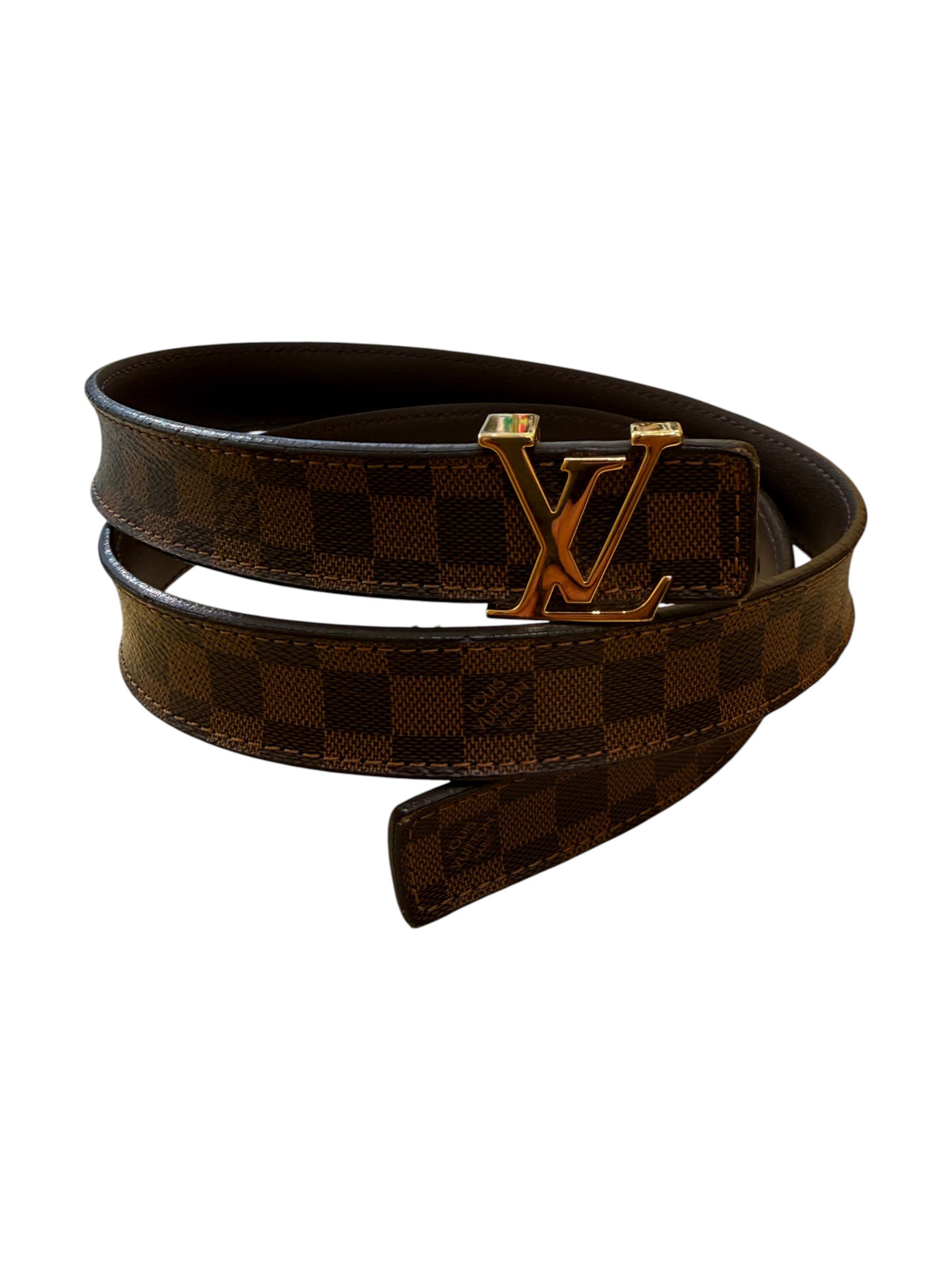 Louis Vuitton LV Initiales Belt Damier Ebene Wide