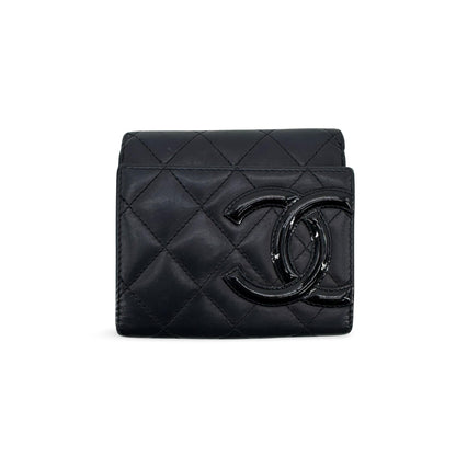 Chanel Cambon Trifold Quilted Lambskin Long