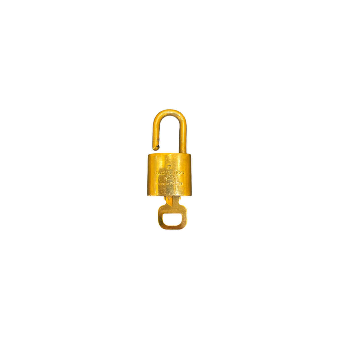 Louis Vuitton Padlock and Key Logo Metal medium