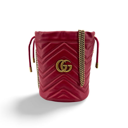 Gucci GG Marmont Bucket Matelasse Leather Mini