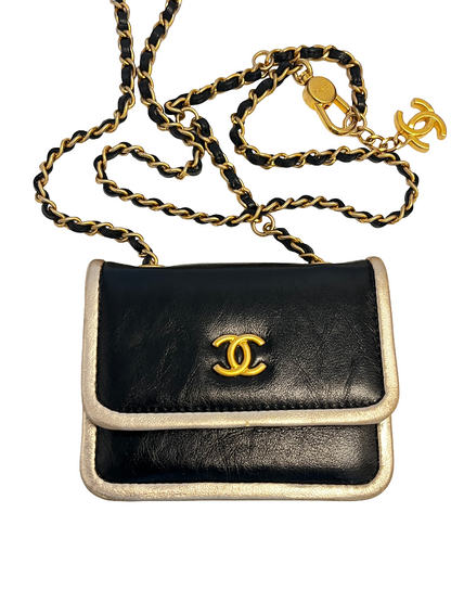 Chanel Golden Frame Mini Chain Wallet leather mini