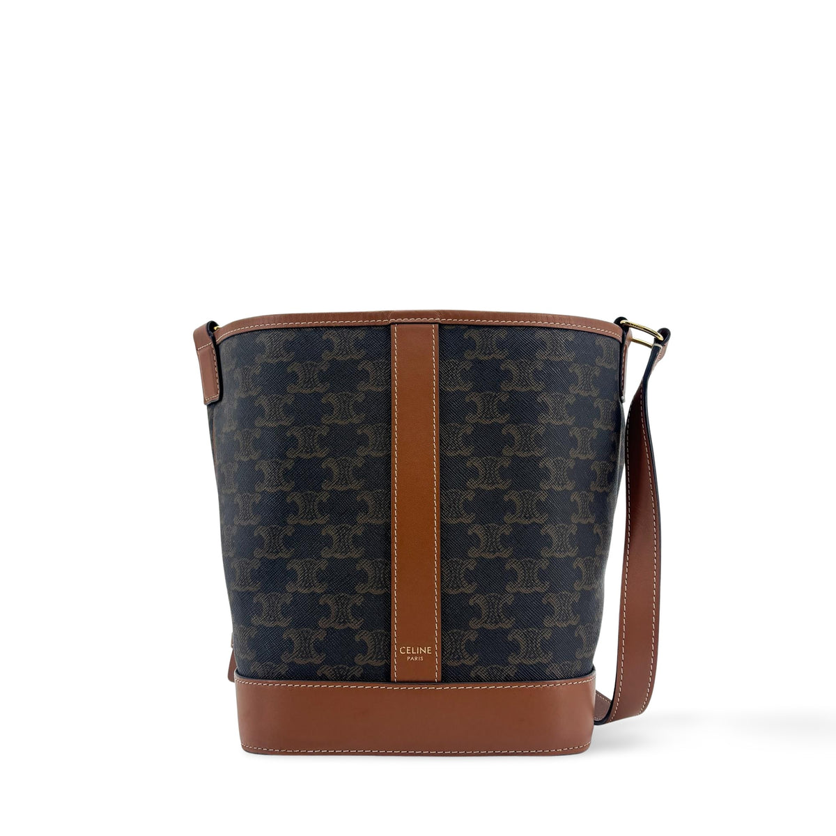 Celine Triomphe Bucket Embossed Suede Product Image