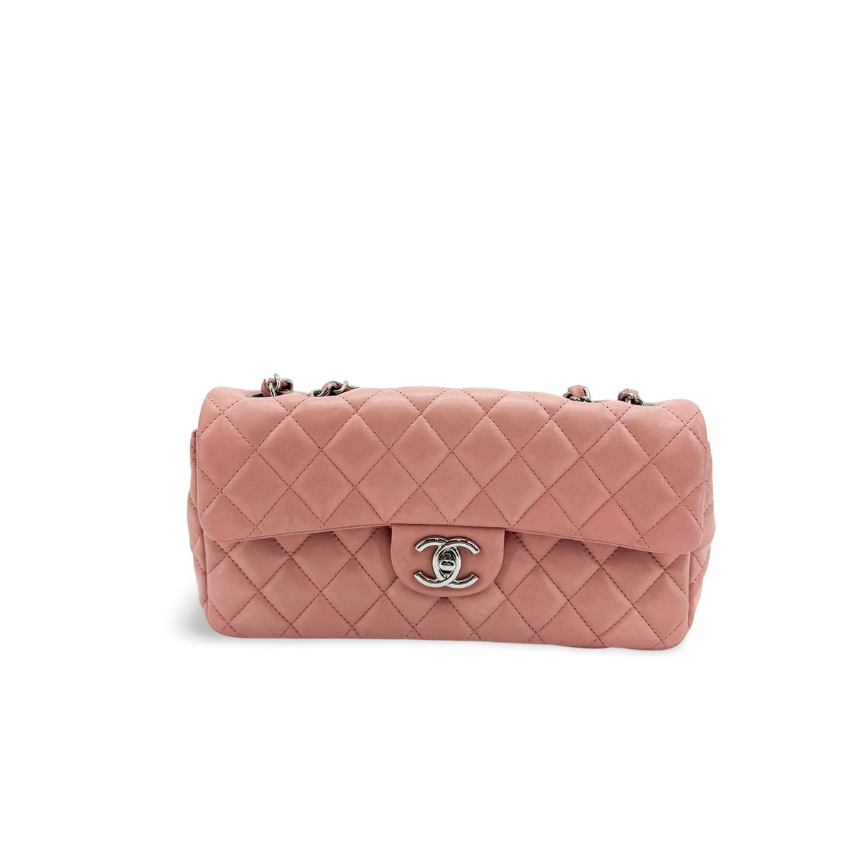 Chanel Classic Single Flap Quilted Lambskin East West