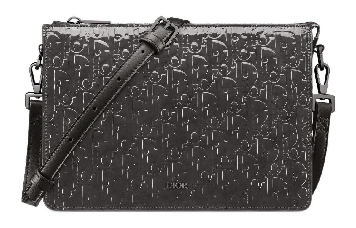 Christian Dior Zip Pouch Leather Small