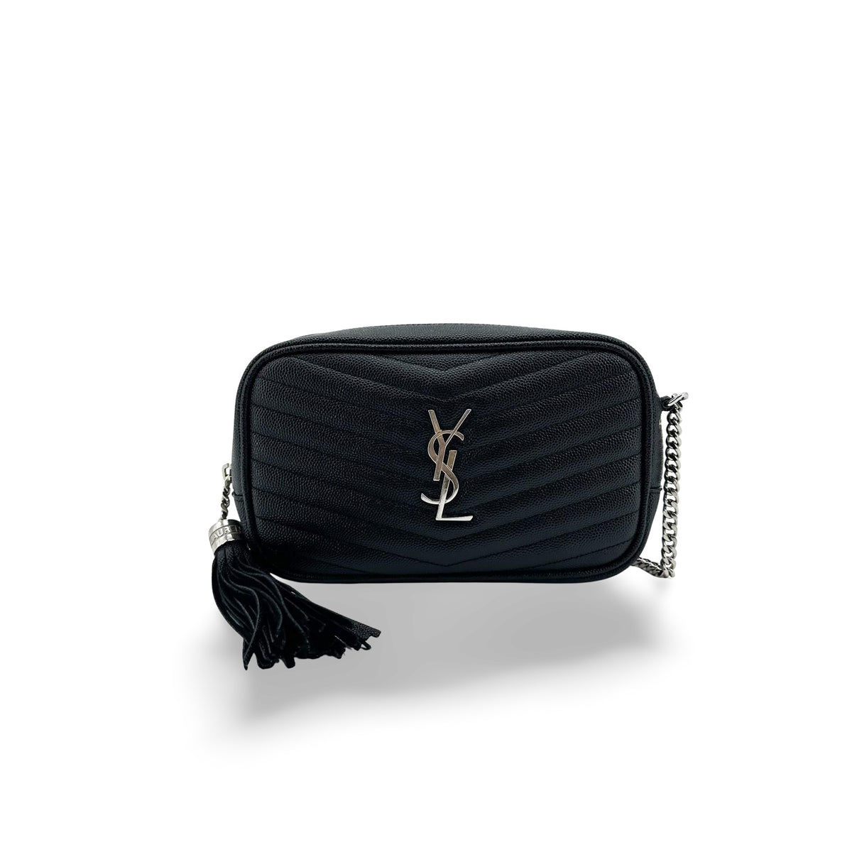 Saint Laurent Lou Camera Matelasse Chevron Leather Mini