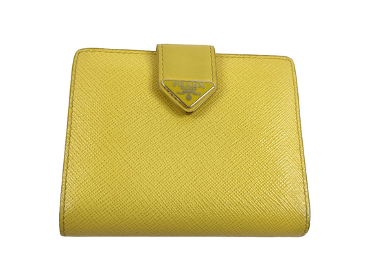 Prada Saffiano bifold Leather Small