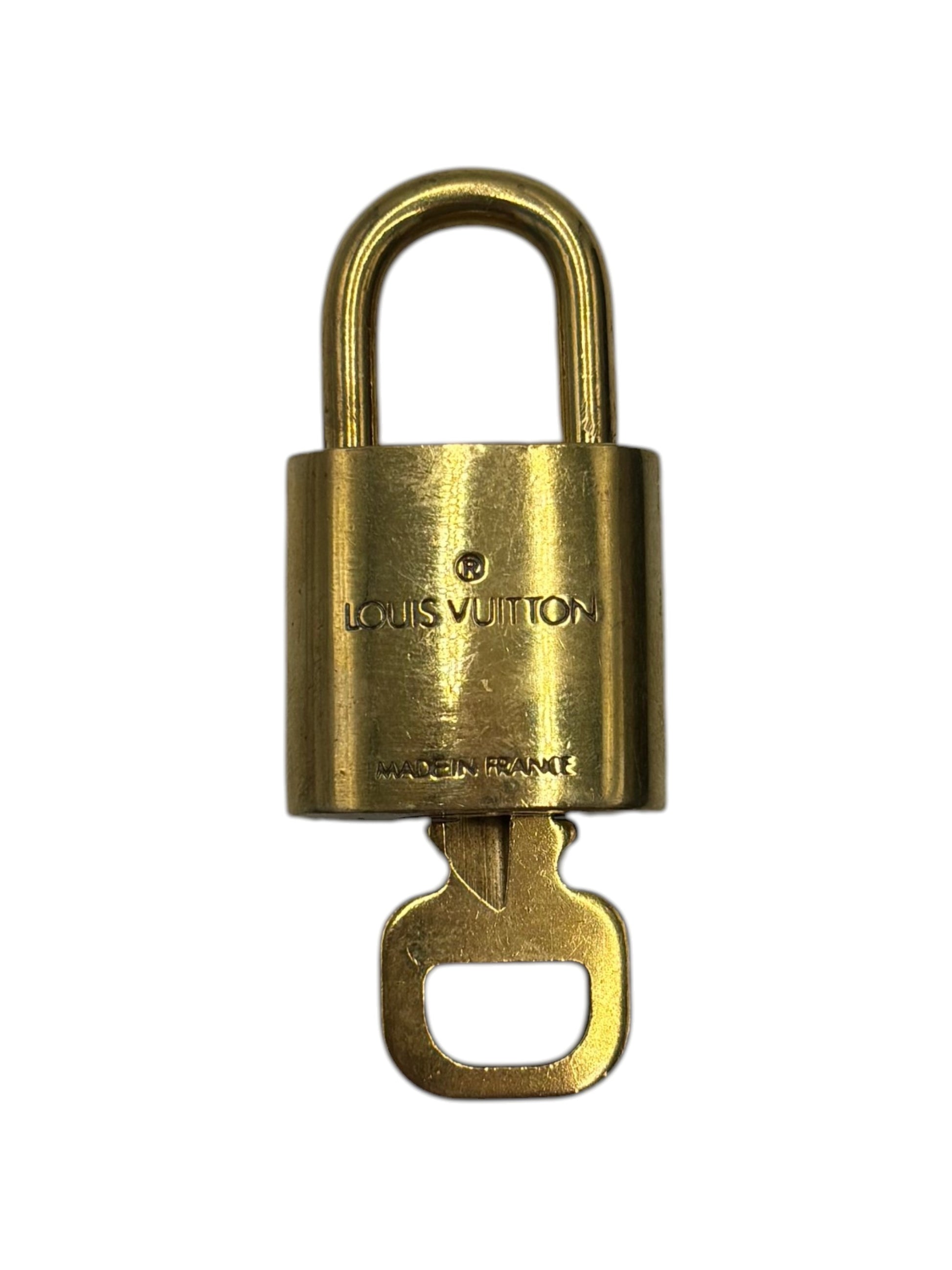 Louis Vuitton Padlock and Key Logo Cufflinks Metal Product Image