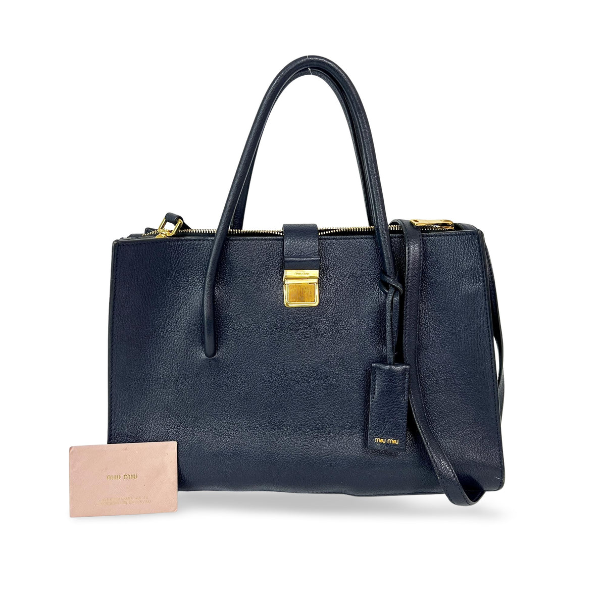 Miu Miu Madras Leather Large