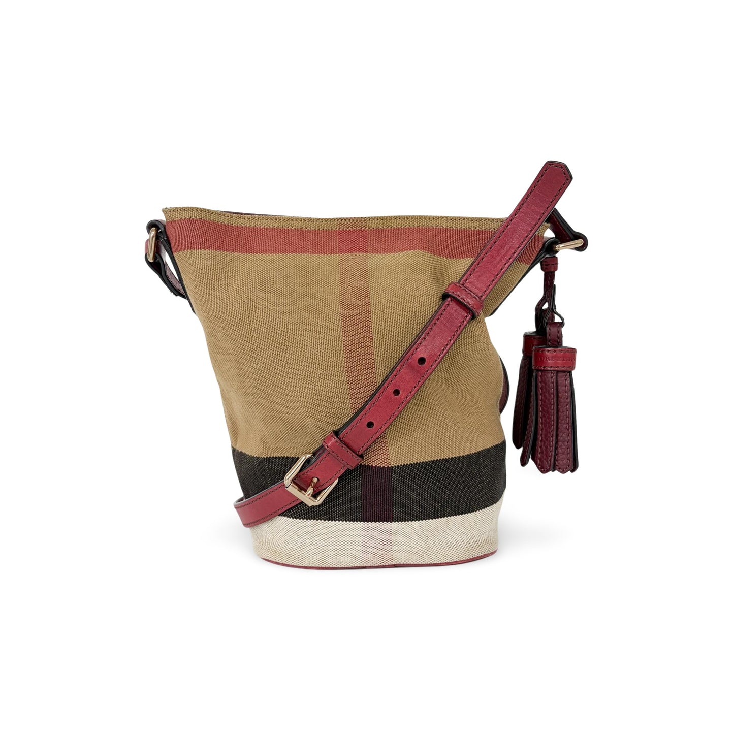Burberry Ashby Bag House Check Canvas Medium