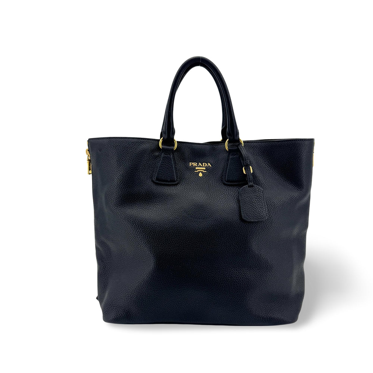 Prada Side Zip Convertible Vitello Daino Large