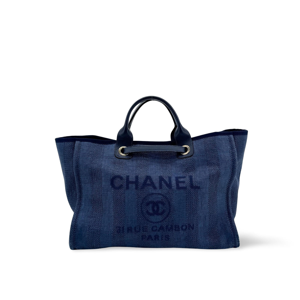 Chanel Deauville Stripe Canvas Large