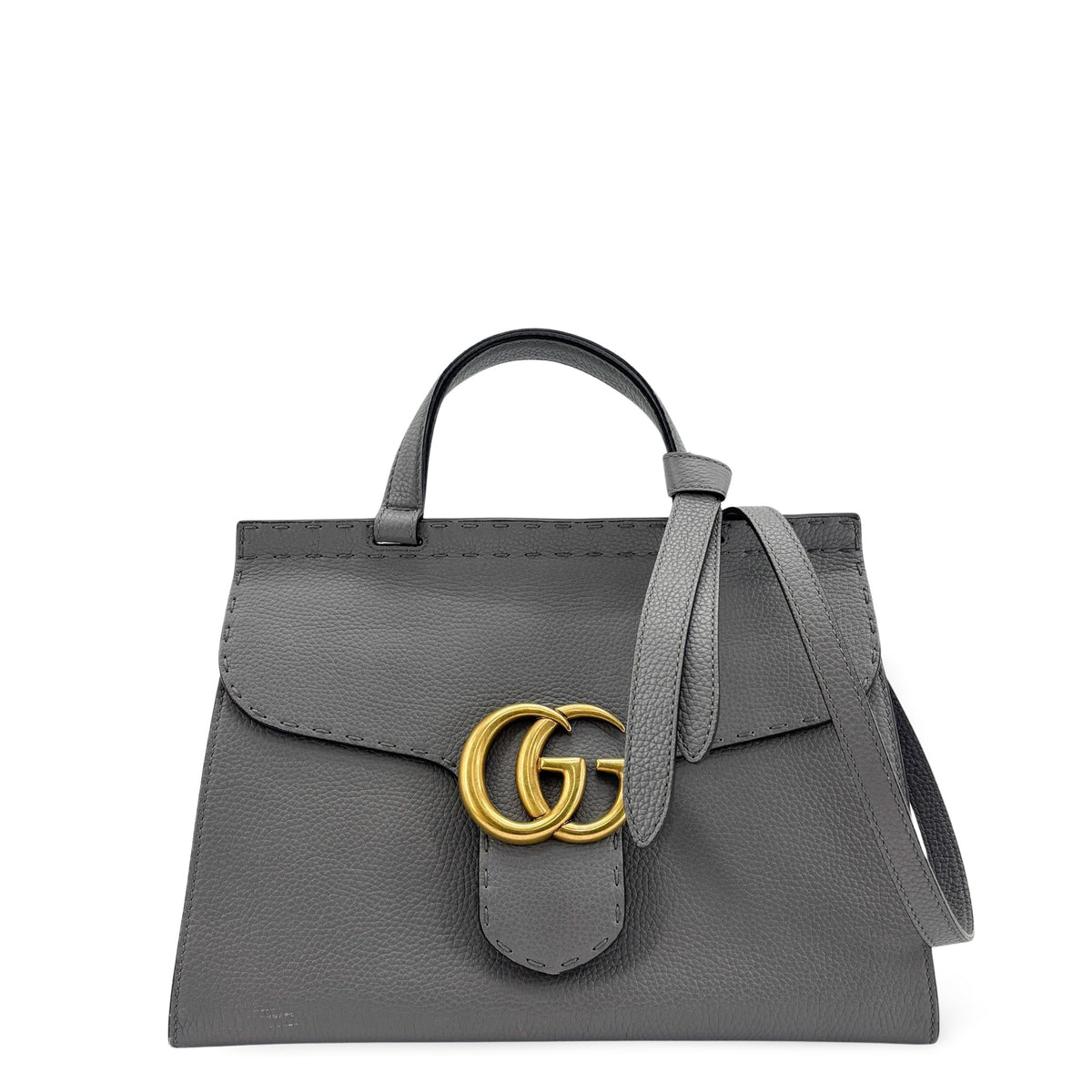 Gucci GG Marmont Top Handle Leather Medium