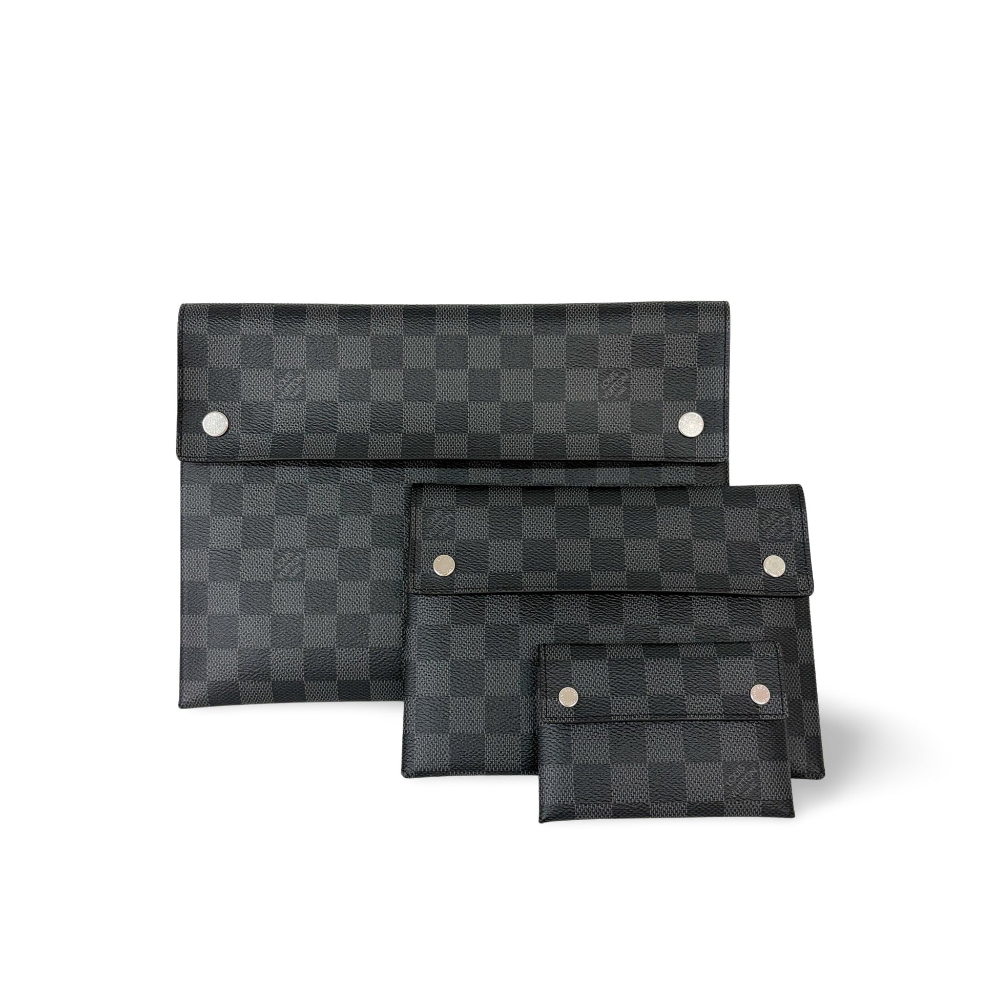 Louis Vuitton Pochette Alpha Triple Damier Graphite Large