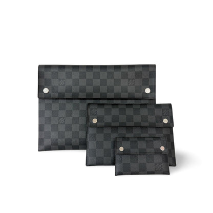Louis Vuitton Pochette Alpha Triple Damier Graphite Large