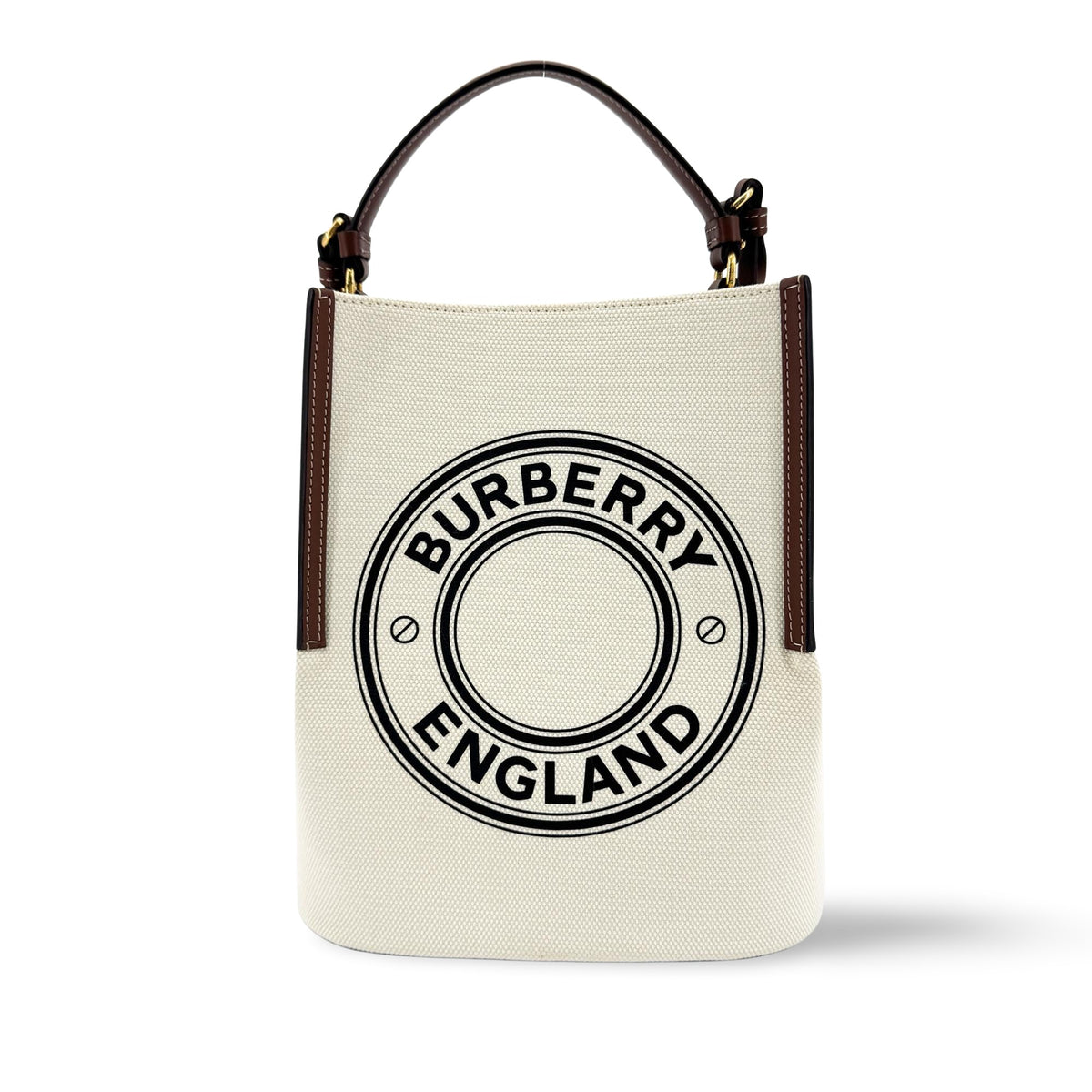 Burberry Peggy Logo Bucket Canvas Small