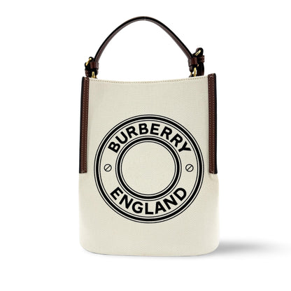 Burberry Peggy Logo Bucket Canvas Small