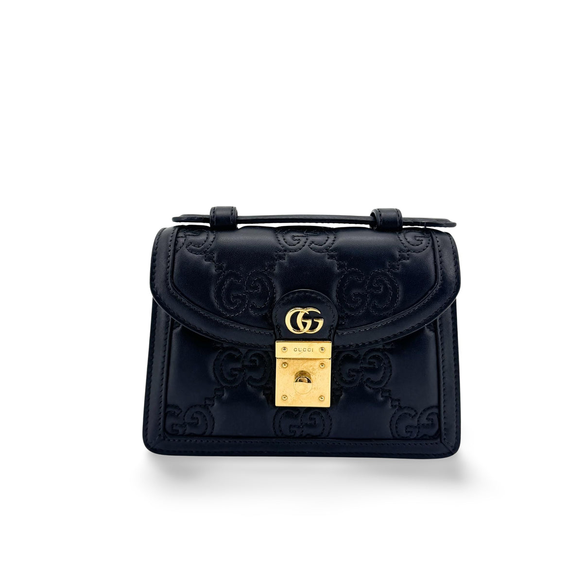 Gucci Padlock GG Embossed Leather Mini