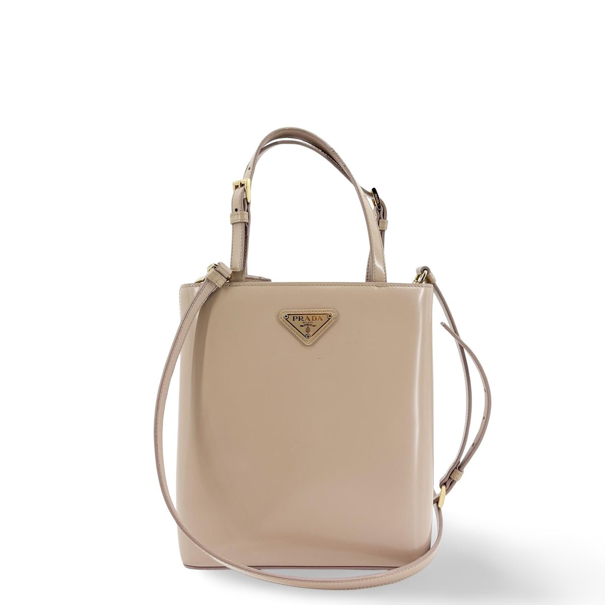 Prada Monochrome Panier Bucket Saffiano Leather Medium