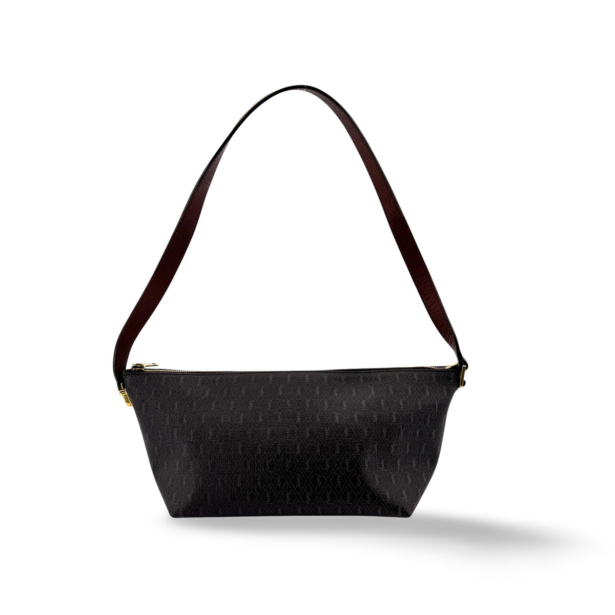 Saint Laurent Le Monogramme Monogram All Over Coated Canvas and Leather Small