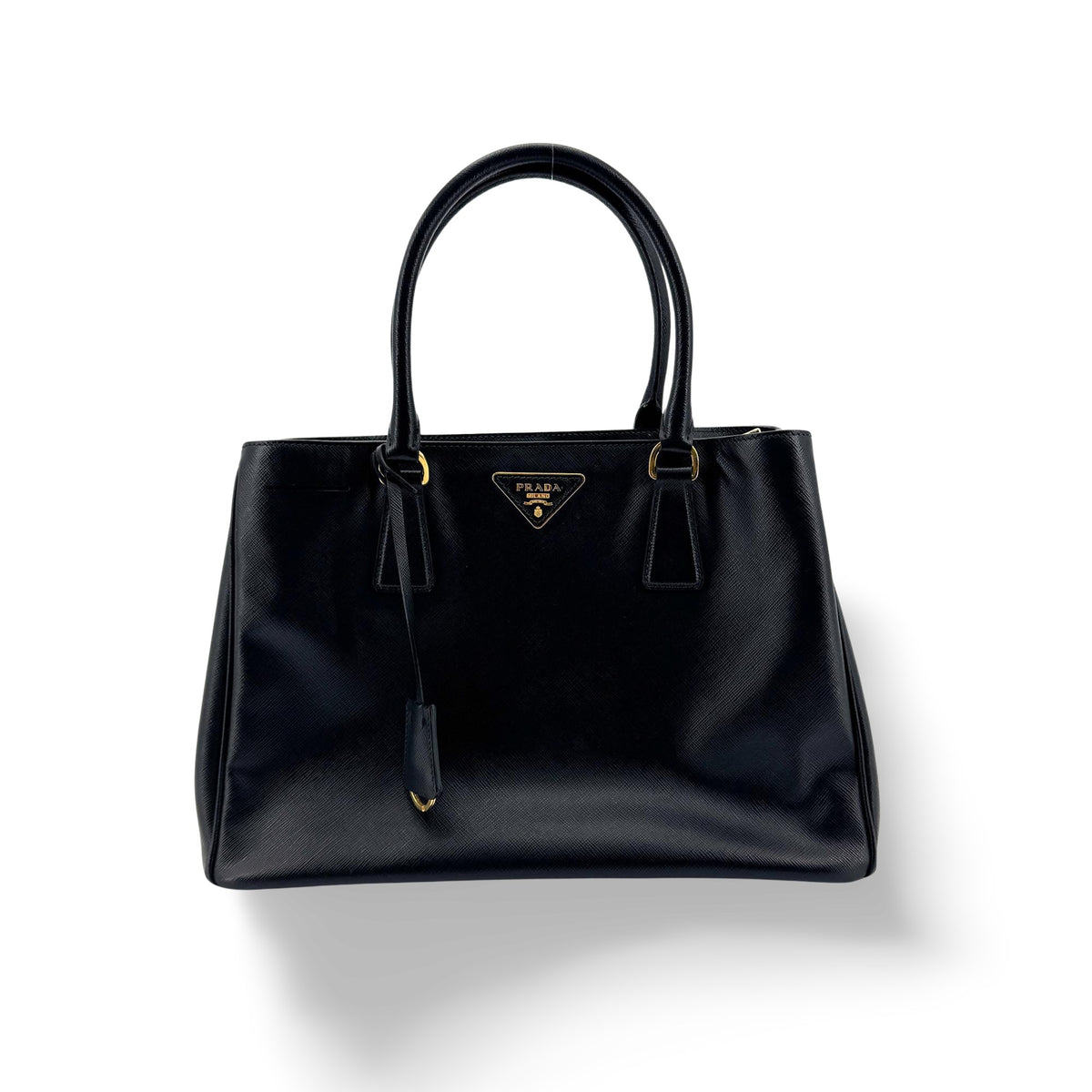 Prada Galleria Double Zip Spazzolato Leather Medium