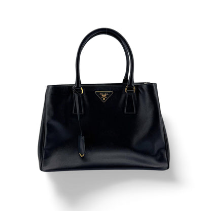 Prada Galleria Double Zip Spazzolato Leather Medium