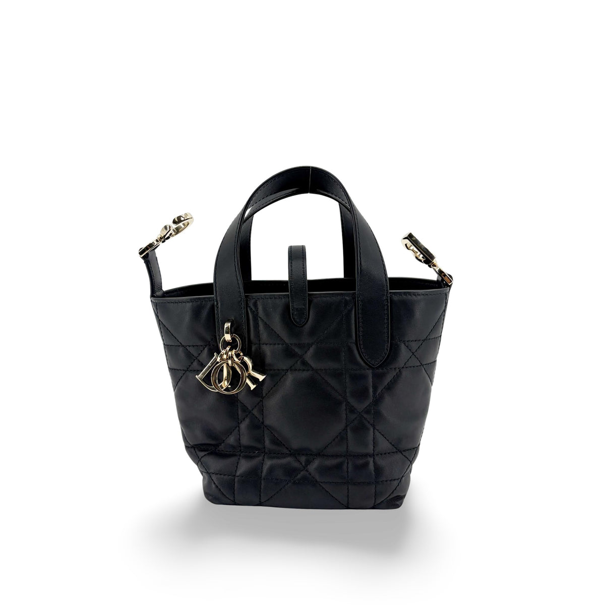 Christian Dior Toujours Vertical Macrocannage Quilt Calfskin Small