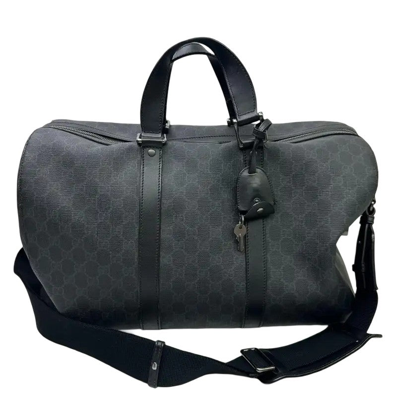 Gucci GG Supreme Carry-On Duffle Bag GG Canvas and Leather Medium