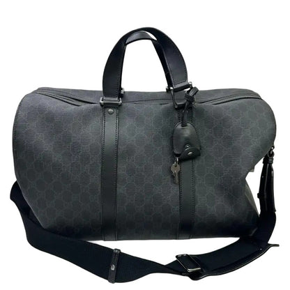 Gucci GG Supreme Carry-On Duffle Bag GG Canvas and Leather Medium