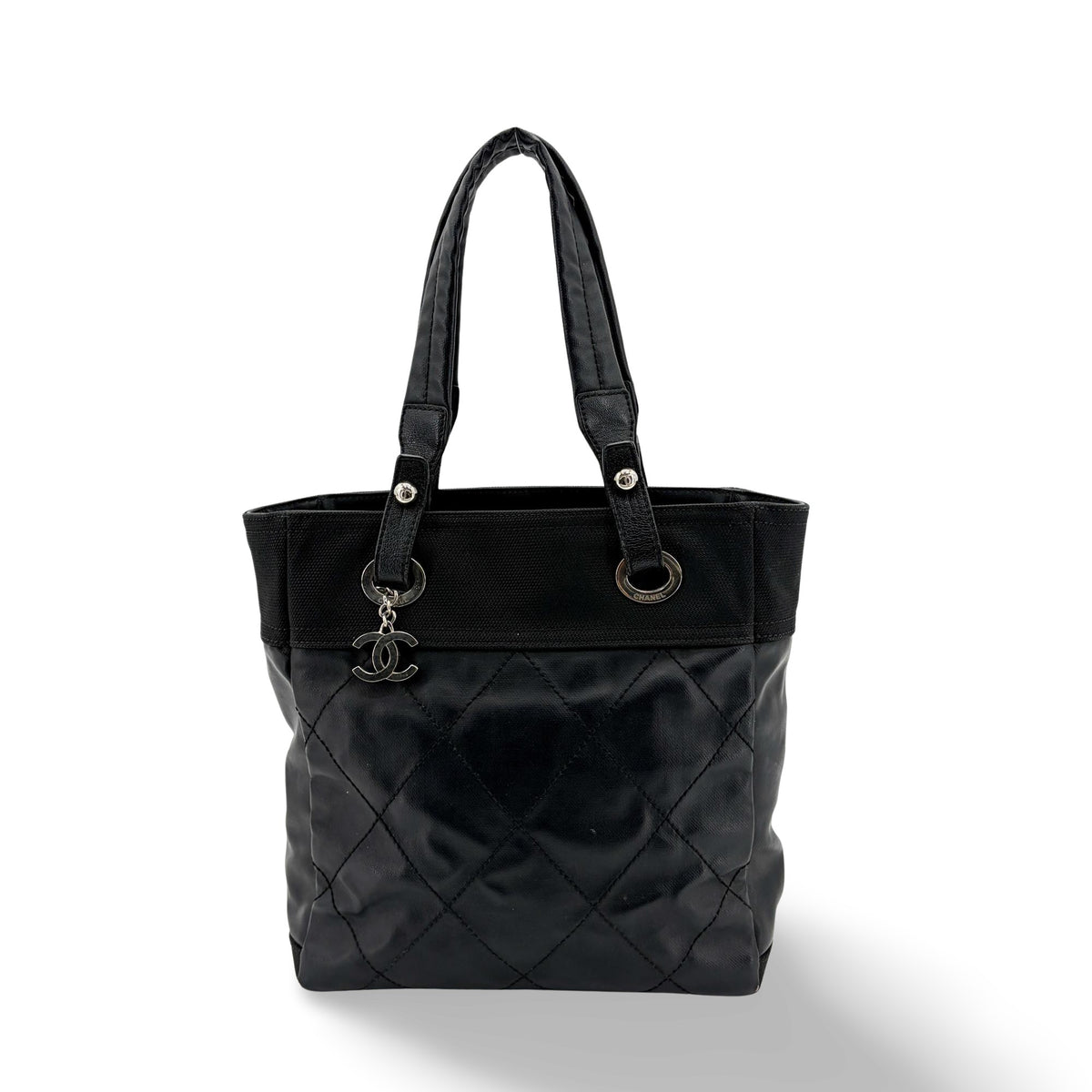 Chanel Biarritz Quilted Coated Canvas Small