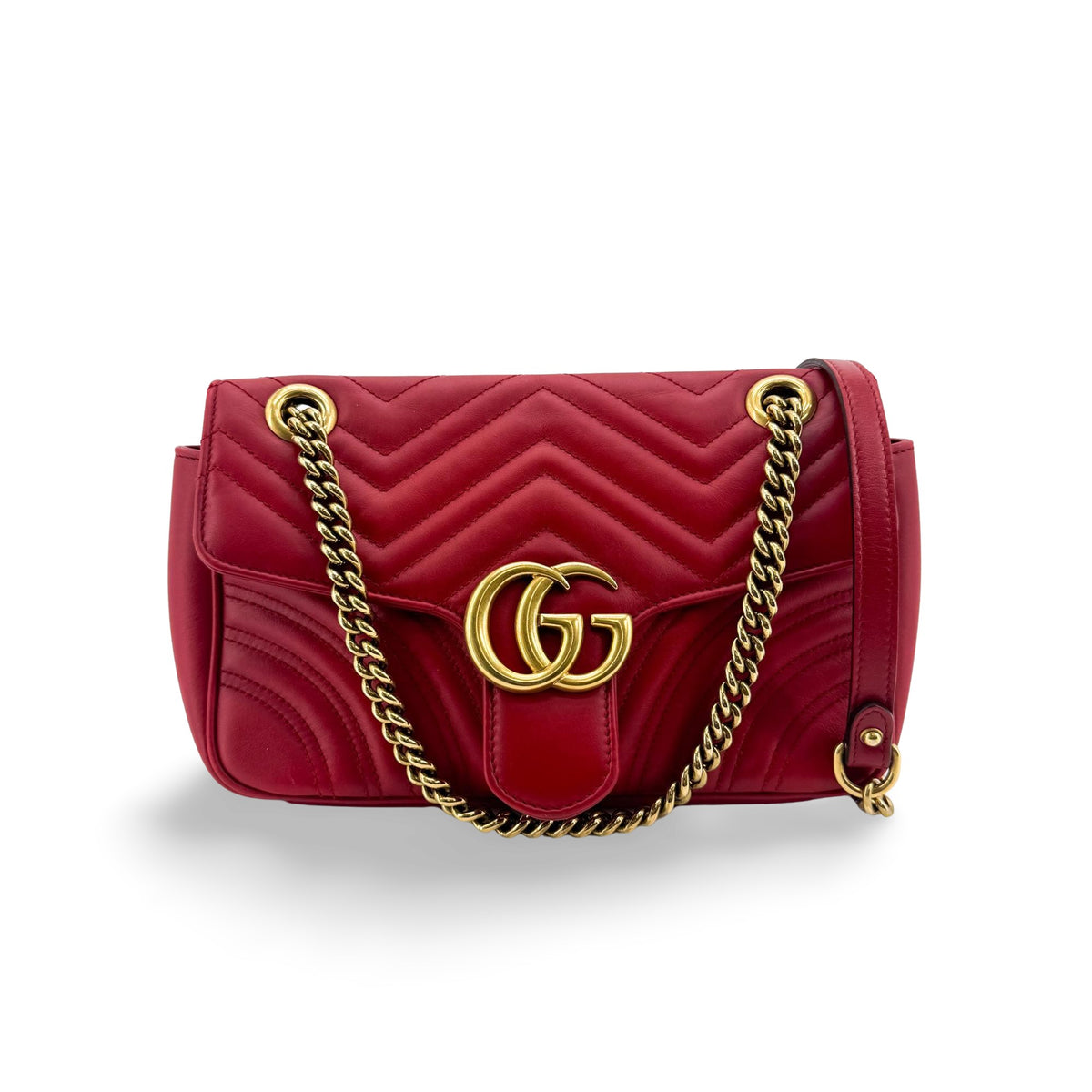 Gucci GG Marmont Flap Matelasse Leather Mini