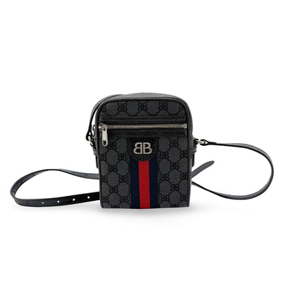 Balenciaga x Gucci The Hacker Project Zip Messenger BB Canvas Mini