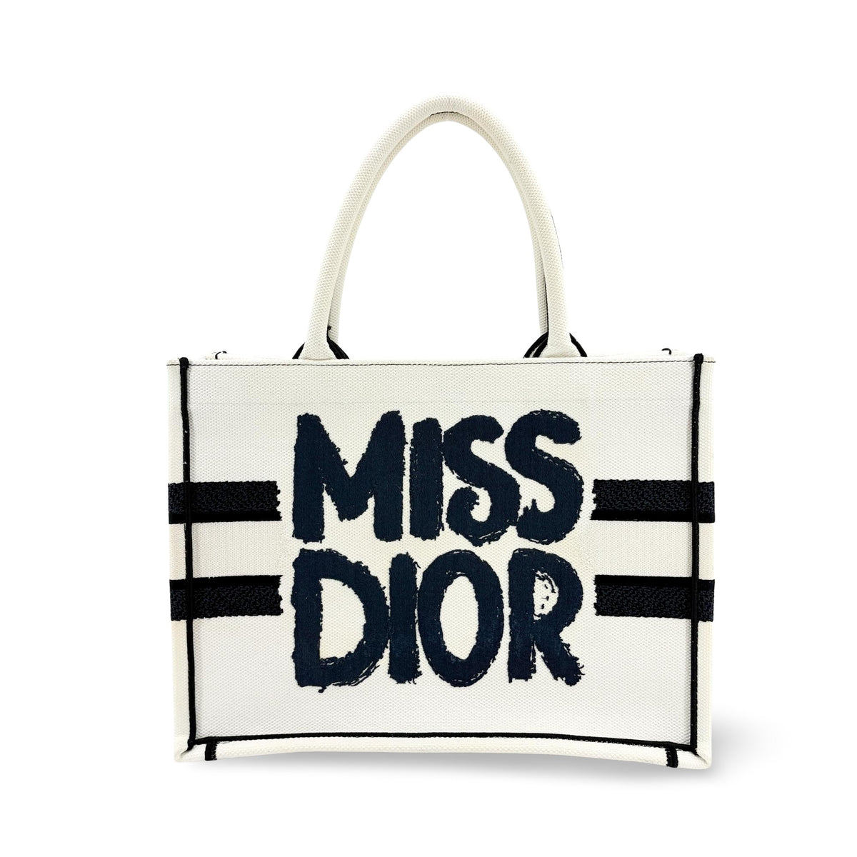 Christian Dior Miss Dior Book Embroidered Canvas Medium