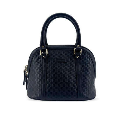 Gucci Convertible Dome Satchel Microguccissima Leather Mini