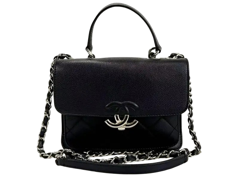 Chanel Vintage Box Flap Quilted Leather medium