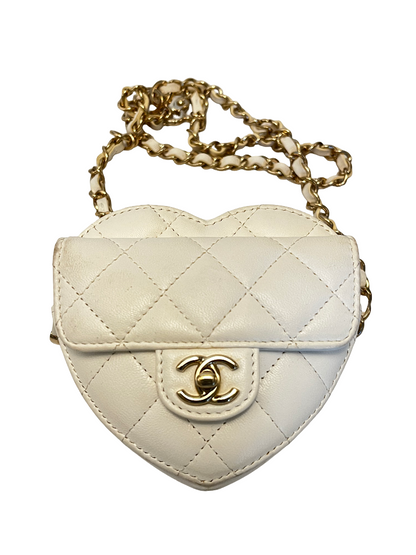 Chanel CC in Love Heart Quilted Lambskin small